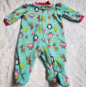 🔥BUNDLE🔥 0-3 Girls Carter's Fleece Sleep & Play